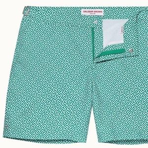 Orlebar Brown Swim Shorts | Mens Mid-Length Swim Shorts Bright Emerald Cloud